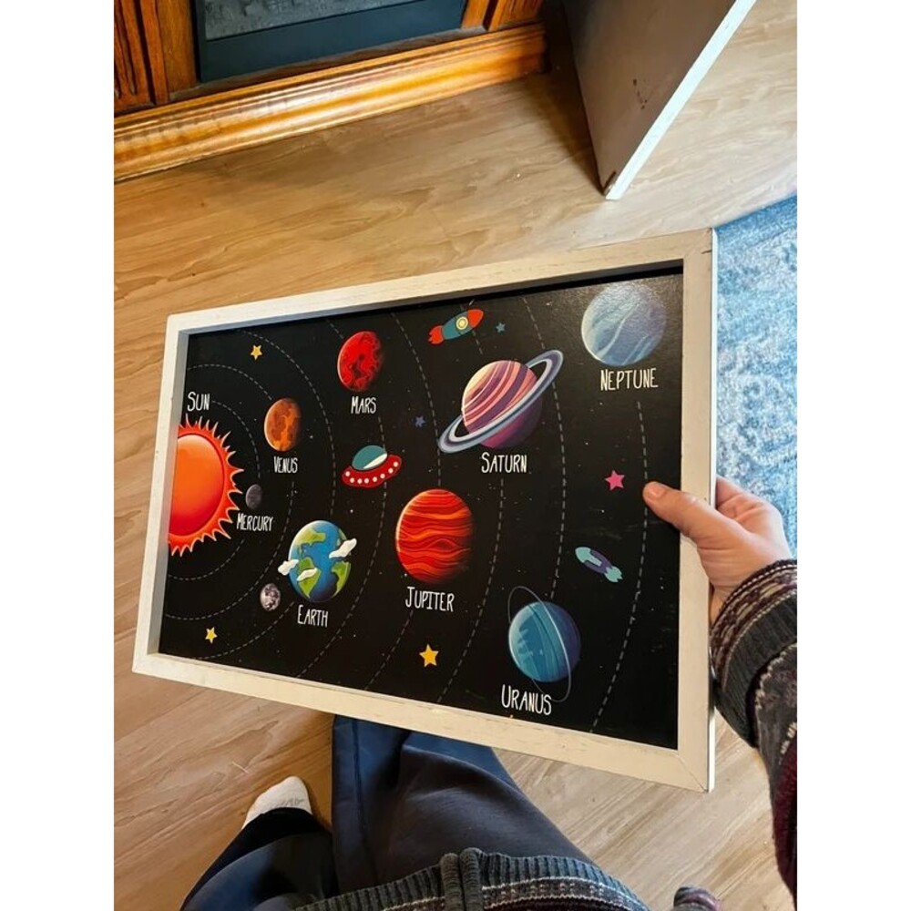 Kids educational k4 planet picture board